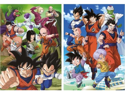 2 puzzles Dragon Ball Super : Méchants & Amis 2 x 500 pièces - Manga, dessin animé - Educa - 19915