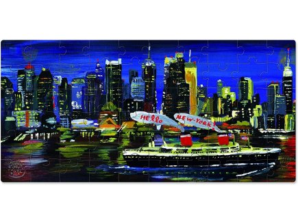 3 puzzles enfant new-york 40 - 60 - pieces - collection nathalie lete - Vilac - 8640