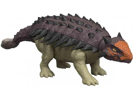 Ankylosaurus Rugissement F�roce - Jurassic World Rebirth - Mattel - JGB90 - Dinosaure sonore