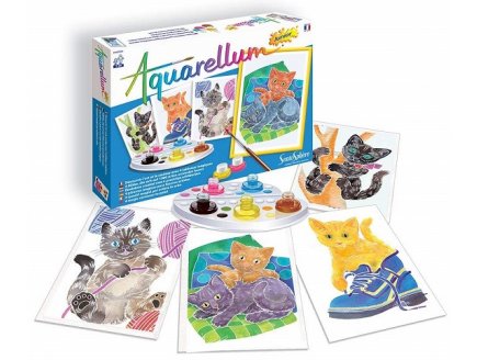Aquarellum junior chatons - Sentosphere - 6506 - loisirs creatifs