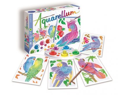 Aquarellum junior perroquets - Sentosphere - 654 - loisirs creatifs