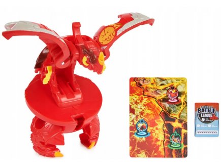 Bakugan battle league - pack deka titanium dragonoid : 1 grande boule jumbo rouge - spin master 20142170