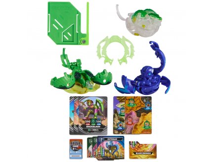 Bakugan battle league : starter pack special attaque 3 boules : ventri octogan trox - saison 6 - Spin master 20142088