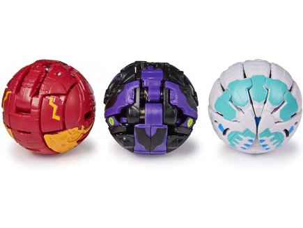 Bakugan battle planet - pack de demarrage darkus kelion : 3 boules - Spin master 20118473