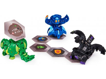 Bakugan battle planet - pack de demarrage trunkanious : 3 boules - Spin master - 20118472