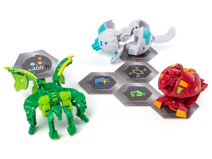 Bakugan battle planet - pack de demarrage ventus garganoid : 3 boules - Spin master 20108793