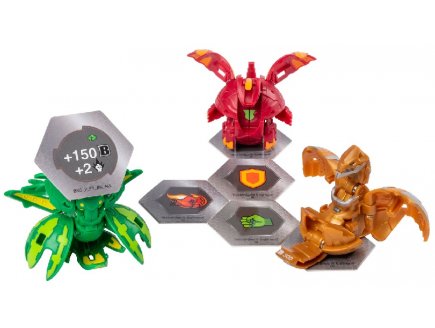Bakugan battle planet - pack de demarrage ventus krakelios : 3 boules - Spin master 20108794