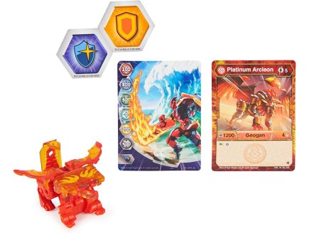 Bakugan evolutions : arcleon avec carte - boule rouge - platinum sries - saison 4 - Spin master 20139203