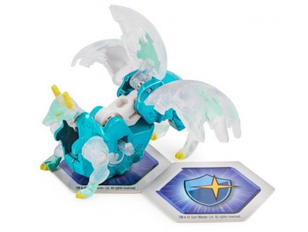 Bakugan evolutions : blitz fox avec carte - boule transparente - platinum series - saison 4 - Spin master 20135946