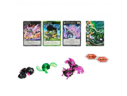 Bakugan evolutions : blitz fox - nano riptide - nano fury - platinum power up - saison 4 - Spin master 20138077