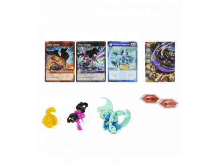 Bakugan evolutions : dragonoid - nano sledge - nano lancer - platinum power up - saison 4 - Spin master 20138078