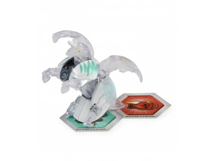Bakugan evolutions : neo pegatrix avec carte - boule blanche transparente - platinum series - saison 4 - Spin master 20136014