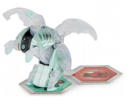 Bakugan evolutions : neo pegatrix avec carte - boule blanche transparente - platinum series - saison 4 - Spin master 20136015