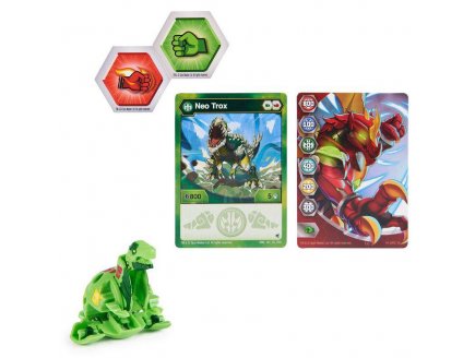 Bakugan evolutions : neo trox avec carte - boule verte - saison 4 - Spin master 20138047