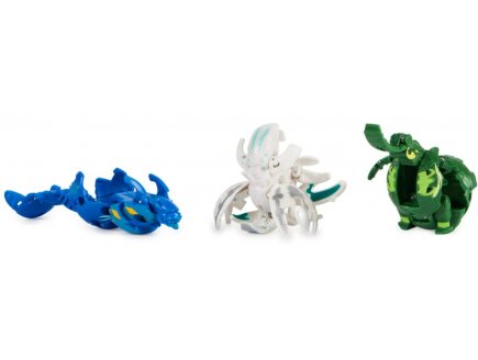 Bakugan evolutions : pack de demarrage 3 boules : krakelios - centipod - maxodon - saison 4 - Spin master 20140289