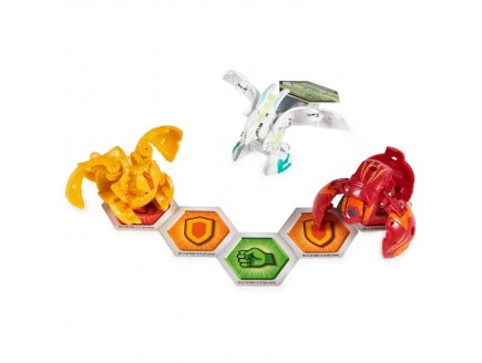 Bakugan evolutions : pack de demarrage 3 boules : sairus auxillataur cycloid - saison 4 - Spin master 20140287