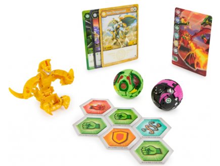 Bakugan evolutions : pack de demarrage 3 boules : serpillious colossus neo dragonoid - saison 4 - Spin master 20137396