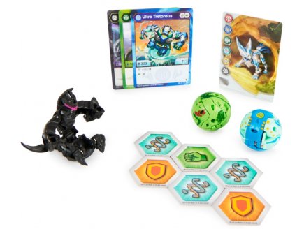 Bakugan evolutions : pack de demarrage 3 boules : tretorous pharol neo dragonoid - saison 4 - Spin master 20137397