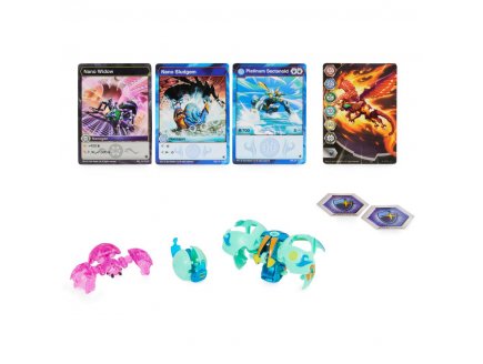 Bakugan evolutions : sectanoid - nano widow - nano sludgem - platinum power up - saison 4 - Spin master 20138082