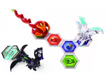 Bakugan geogan rising : pack de demarrage 3 boules : fenneca ultra - crustillion - nillious - saison 3 - Spin master 20135563