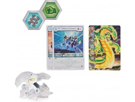Bakugan legends : colossus avec carte - boule transparente - platinum series - saison 4 - Spin master 20140218
