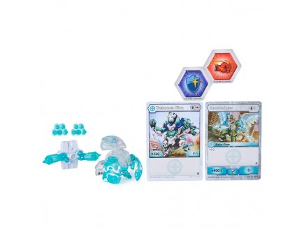 Bakugan ultra armored alliance : tretorous + baku-gear avec carte - boule transparente - saison 2 - Spin master 20124270