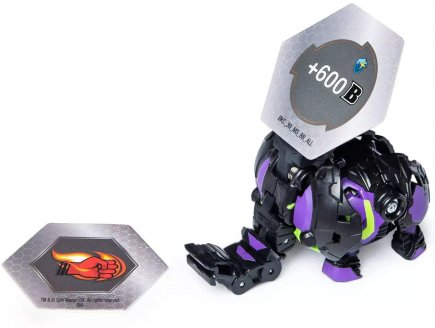 Bakugan ultra battle planet : darkus trunkanious avec carte - boule noire - Spin master 20119410