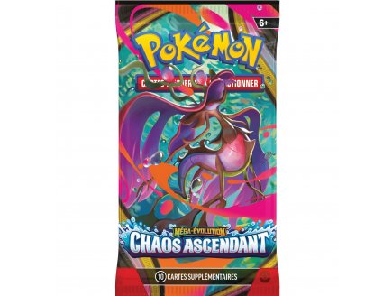 Booster Pok�mon M�ga-�volution ME04 - Chaos Ascendant - Asmodee - cartes a collectionner Fran�aise