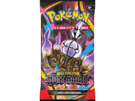 Booster Pok�mon M�ga-�volution ME05 - Nuit Noire - Asmodee - cartes a collectionner Fran�aise