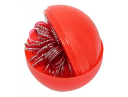 Boule de loto magnetique numerotee rouge + 100 pions de loto - ramasse pions - Lotoquine