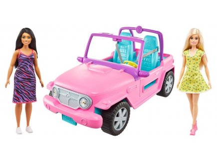 Buggy 4x4 Beach Cruiser + 2 poup�es barbie - Mattel - gvk02 - Voiture d�capotables