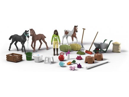 Calendrier de l'Avent Horse Club 2025 Miracle de Nol - Chevaux - Schleich - 99178 - Figurines, Accessoires