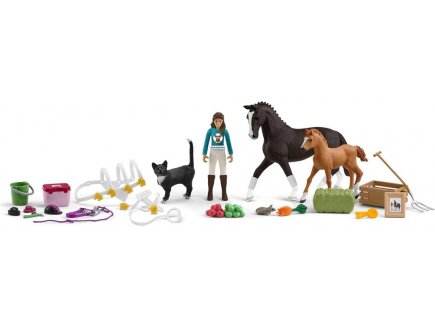 Calendrier de l'Avent Horse Club Nol 2024 - Chevaux - Schleich - 99092 - Figurines, Accessoires