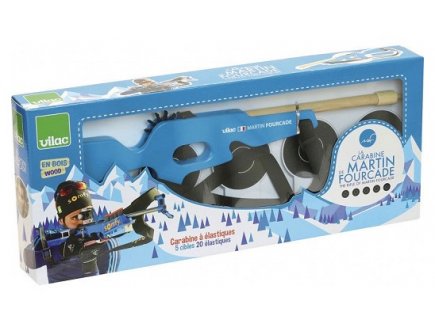 Carabine a elastiques martin fourcade en bois - Vilac - 10034 - jeu de tir