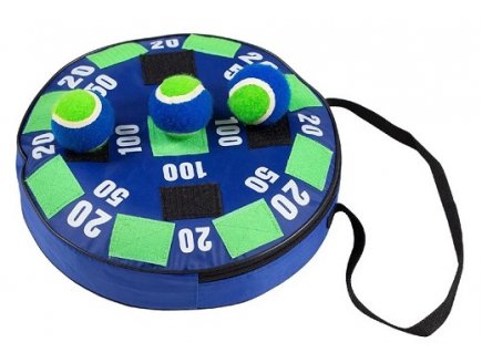 Cible velcro gonflable ronde 36 cm avec balles Scratch - jeu de tir - flechettes