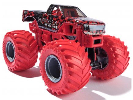Coffret 2 monster jam 1/64 serie 31 : knightmare et northern knightmare - vehicule miniature metal - Spin master