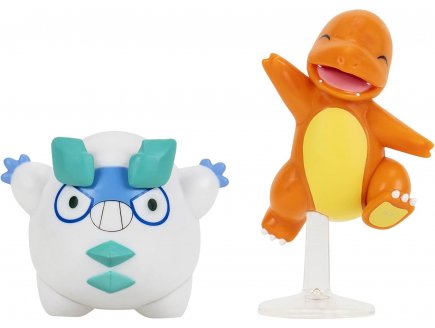 Coffret 2 Pok�mon Battle Figure Darumarond de Galar et Salameche - Pok�mon - Figurine action - PKW3581