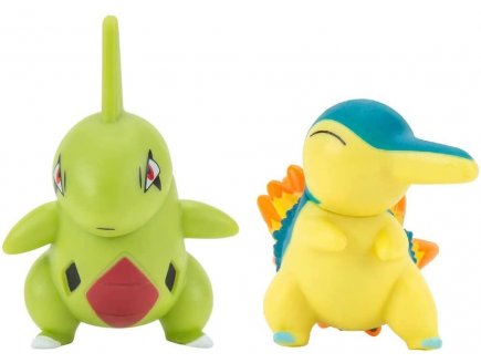 Coffret 2 pokemon battle figure embrylex + hericendre - pokemon - figurine action - bandai