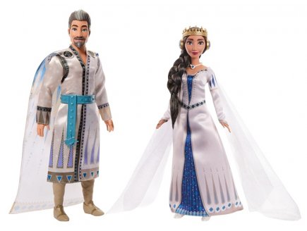 Coffret 2 Poupées Roi Magnifico et Reine Amaya de Rosas - Disney Wish, Asha - Mattel - HRC18