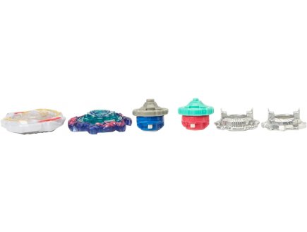 Coffret 2 toupies beyblade burst quad strike : ambush achilles a8 et gambit dragon d8 - hasbro