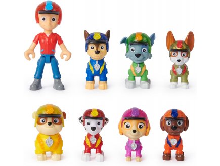 Coffret 8 figurines pat patrouille : marcus chase stella ruben tracker zuma rocky ryder - Spin master 20139040