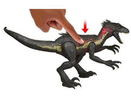 Coffret Dinosaure Indoraptor avec son et lumi�re - Ultimate Damage - Dino articul� 40 cm - Jurassic World - Mattel