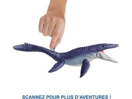 Coffret dinosaure protecteur des oceans : mosasaurus geant 71 cm - articule - dino - jurassic world - Mattel hnj57