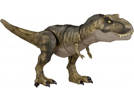 Coffret dinosaure t-rex moseure extreme - articule et sonore - dino attaque supreme - jurassic world - Mattel hdy55