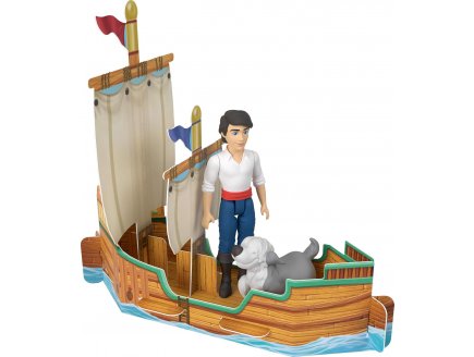 Coffret livre d'histoire Ariel avec 6 figurines : Ariel - Prince Eric - Max - Roi Triton - Ursula Et Crabe Sébastien - Poupée Disney Princesse