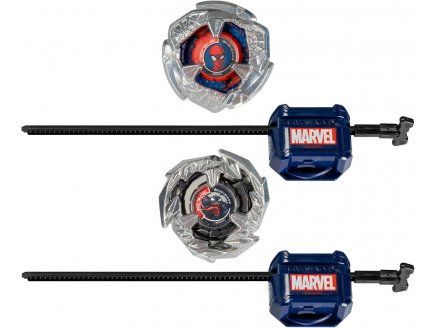 Coffret Pack 2 Toupies Beyblade X : Spider-Man 3-60F et Venom 3-80N - Type défense et attaque - Pack Toupie et lanceur - Hasbro G0288