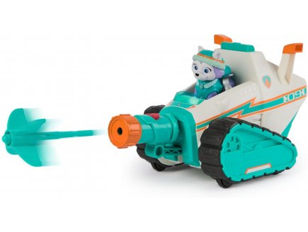 Coffret Pat Patrouille Deluxe : Everest et son chasse neige et poule - V�hicule transformable - 2 figurines - chien - Spin Master