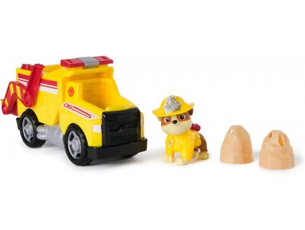 Coffret Pat Patrouille Fire Rescue : Ruben avec son Camion Benne de Pompier - Vhicule - Figurine - Paw Patrol - Spin Master - 20151461