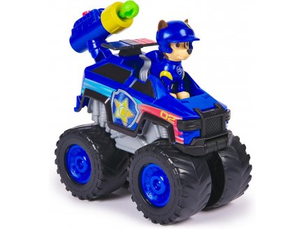 Coffret pat patrouille rescue wheels : tout terrain camion police + chase - vehicule transformable - figurine chien - paw patrol - Spin master