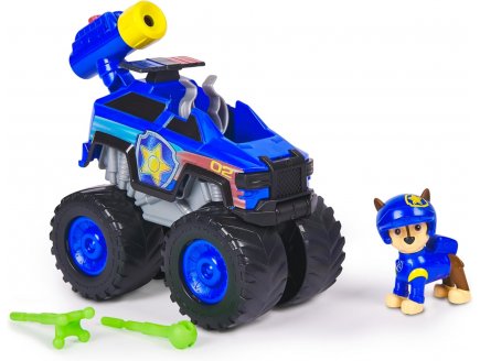 Coffret pat patrouille rescue wheels : tout terrain camion police + chase - vehicule transformable - figurine chien - paw patrol - Spin master